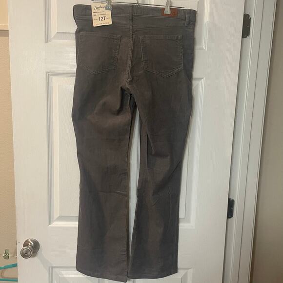 NWT Lands End Five-Pocket Corduroy Pants, Mid-Rise Bootcut Size 12T - Picture 2 of 16